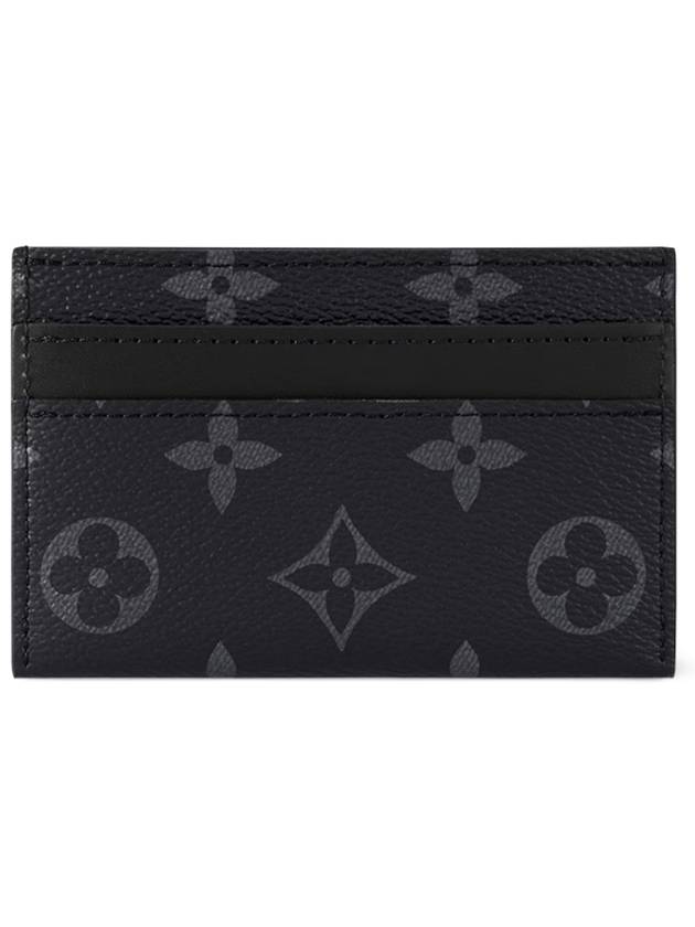 Monogram Eclipse Double Card Wallet Black - LOUIS VUITTON - BALAAN 7