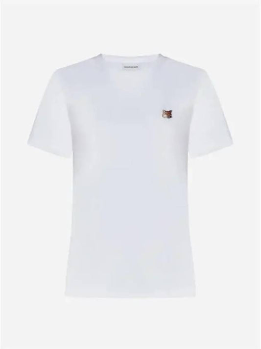 Fox Head Patch Regular Short Sleeve T-Shirt White - MAISON KITSUNE - BALAAN 2