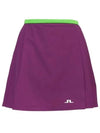 Women's Sierra Golf Pleated Skirt Green Purple - J.LINDEBERG - BALAAN 2