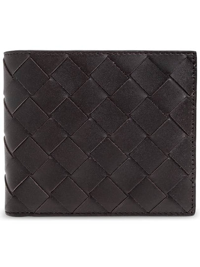 Intrecciato Leather Half Wallet Brown - BOTTEGA VENETA - BALAAN 2