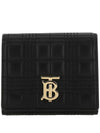 Quilted Lambskin Lola Small Half Wallet Black - BURBERRY - BALAAN 1