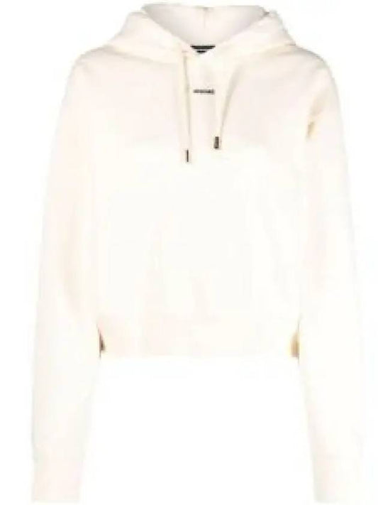 Le Sweatshirt Gros Grain Cotton Hoodie Light Beige - JACQUEMUS - BALAAN 2