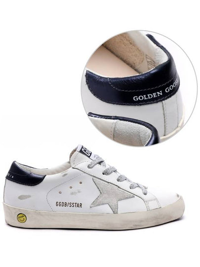 Women's Navy Tab Superstar Low Top Sneakers White - GOLDEN GOOSE - BALAAN 2