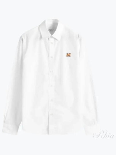 Fox Head Long Sleeve Shirt White - MAISON KITSUNE - BALAAN 2