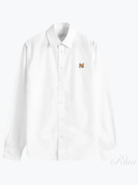 Fox Head Long Sleeve Shirt White - MAISON KITSUNE - BALAAN 2