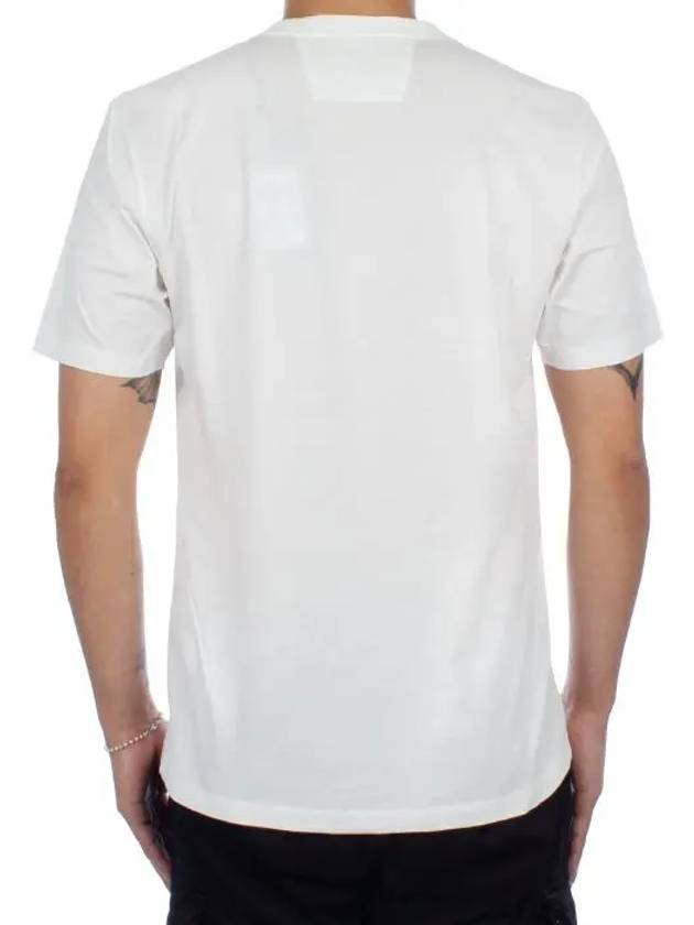 Logo Print Short Sleeve T-Shirt White - CP COMPANY - BALAAN 5