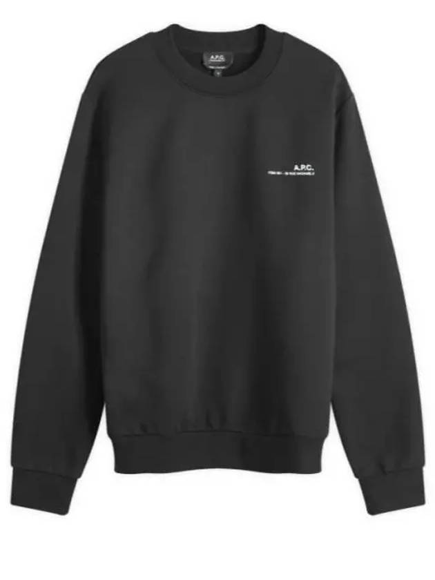 Item Logo Crew Sweatshirt Black - A.P.C. - BALAAN 2