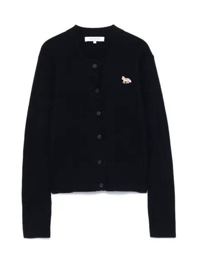 Baby Fox Patch Wool Cardigan Navy - MAISON KITSUNE - BALAAN 2