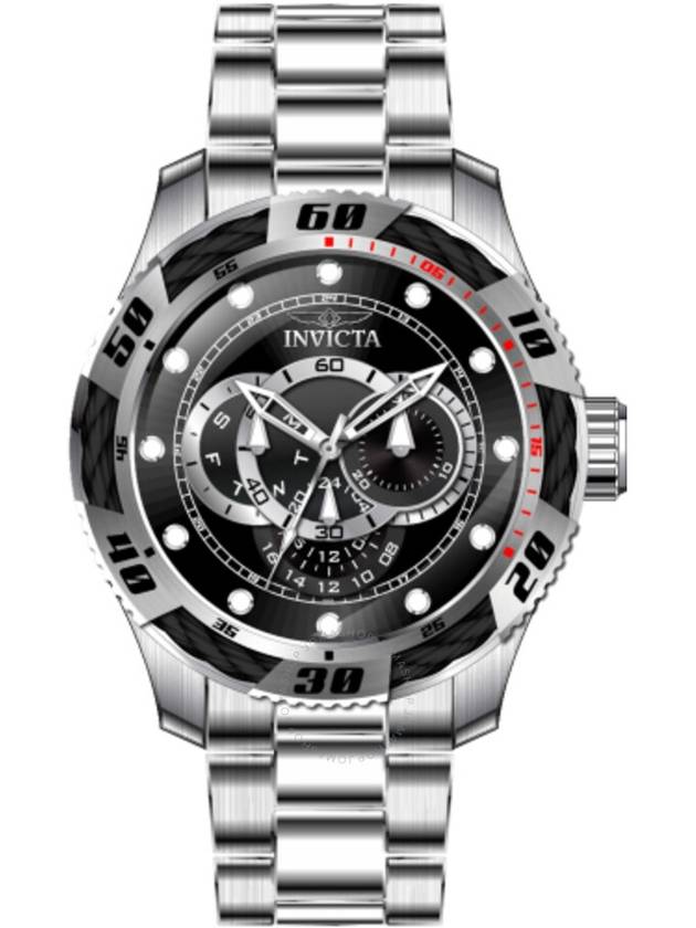 Invicta Speedway GMT Quartz Black Dial Men's Watch 45755 - INVICTA - BALAAN 1