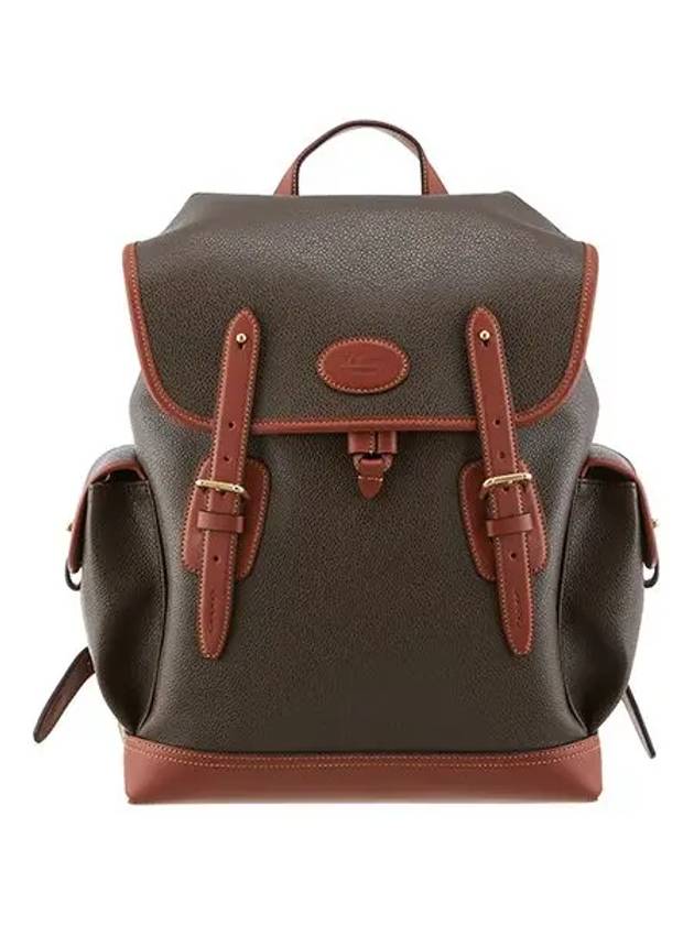 Heritage Eco Scotchgrain Backpack Brown - MULBERRY - BALAAN 3