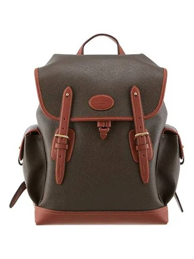 Heritage Eco Scotchgrain Backpack Brown - MULBERRY - BALAAN 4