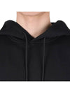 Maxi Logo Cotton Hoodie Black - MSGM - BALAAN 6