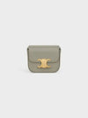 Triomphe Small Shiny Calfskin Cross Bag Green Clay - CELINE - BALAAN 2