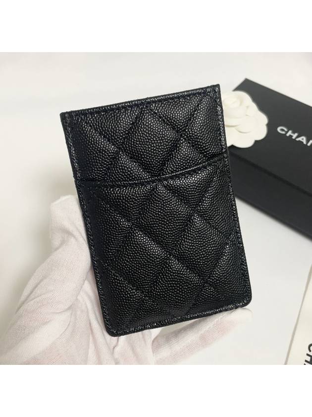 Crystal CC Logo Card Wallet Black Caviar AP3404B1292894305 - CHANEL - BALAAN 5