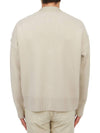 De Coeur Logo Wool Cardigan Light Beige - AMI - BALAAN 6