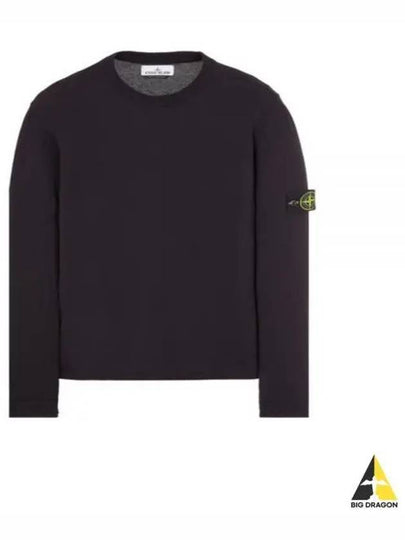 Raw Hand Cotton Crewneck Knit Top Navy - STONE ISLAND - BALAAN 2