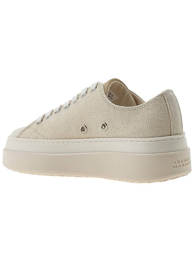 Austin Logo Print Platform Low Top Sneakers Ecru - ISABEL MARANT - BALAAN 4