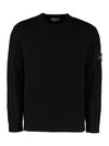 Full Rib Wool Knit Top Black - STONE ISLAND - BALAAN 2