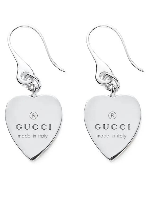 Trademark Heart Earrings Silver - GUCCI - BALAAN 3