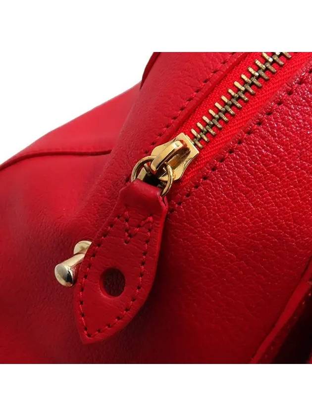 HH1703 Red leather gold decoration DELRAY tote bag - MULBERRY - BALAAN 3