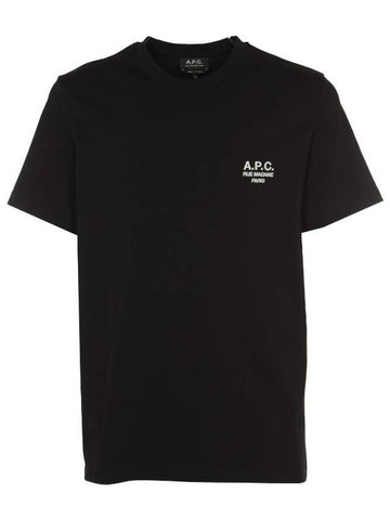 APC Raymond Logo Men s Short Sleeve T Shirt Dark Navy COEZC H26840 - A.P.C. - BALAAN 1