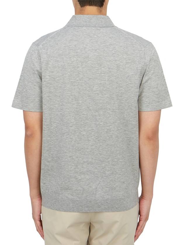 Men s Collar Short Sleeve T Shirt O0186711 B4X - THEORY - BALAAN 3