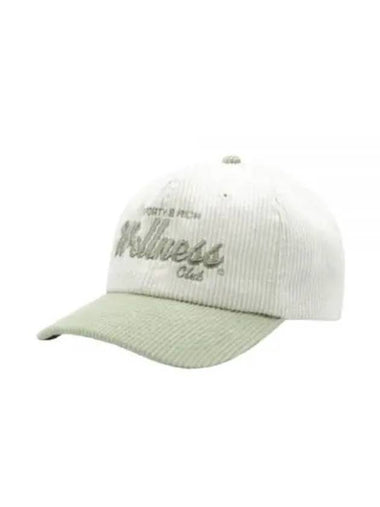 24 Draft Corduroy Hat WhiteSage AC039S412DW Cap - SPORTY & RICH - BALAAN 1