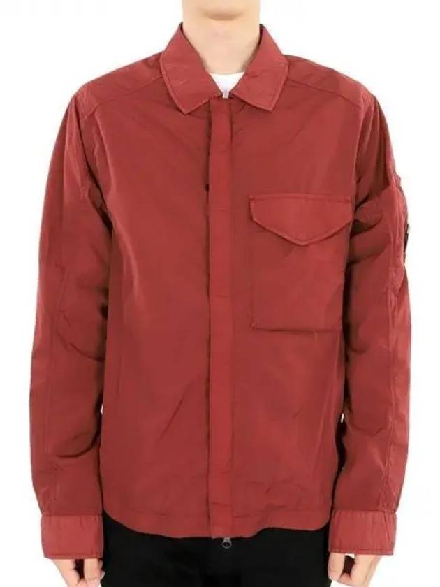 Chrome-R Zip-Up Over Long Sleeve Shirt Red - CP COMPANY - BALAAN 2