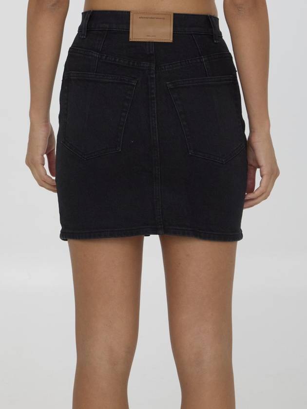 Denim Mini Skirt - ALEXANDER WANG - BALAAN 4