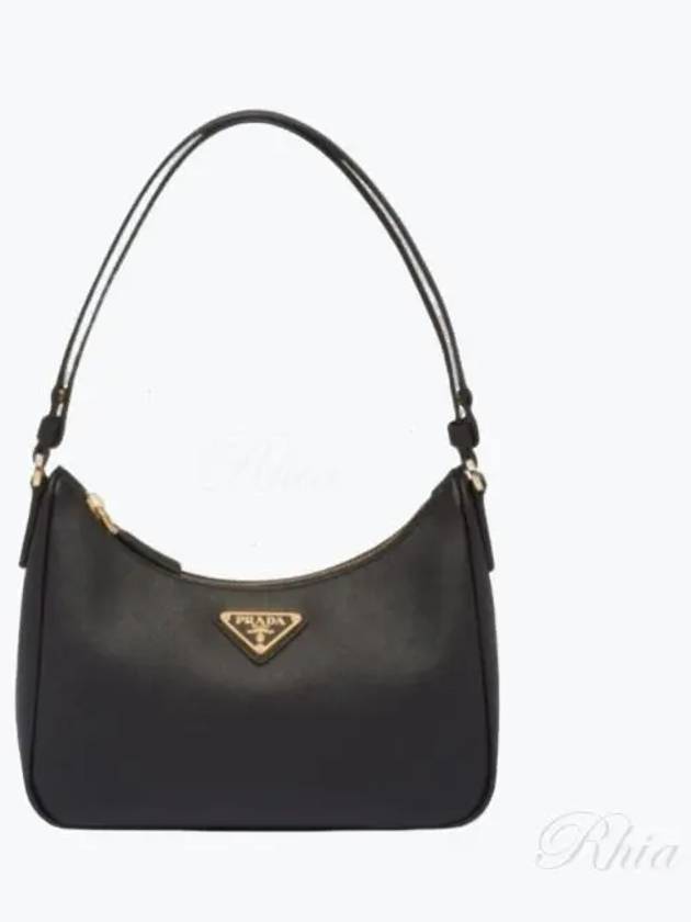 Re-Edition Saffiano Leather Mini Bag Black - PRADA - BALAAN 2