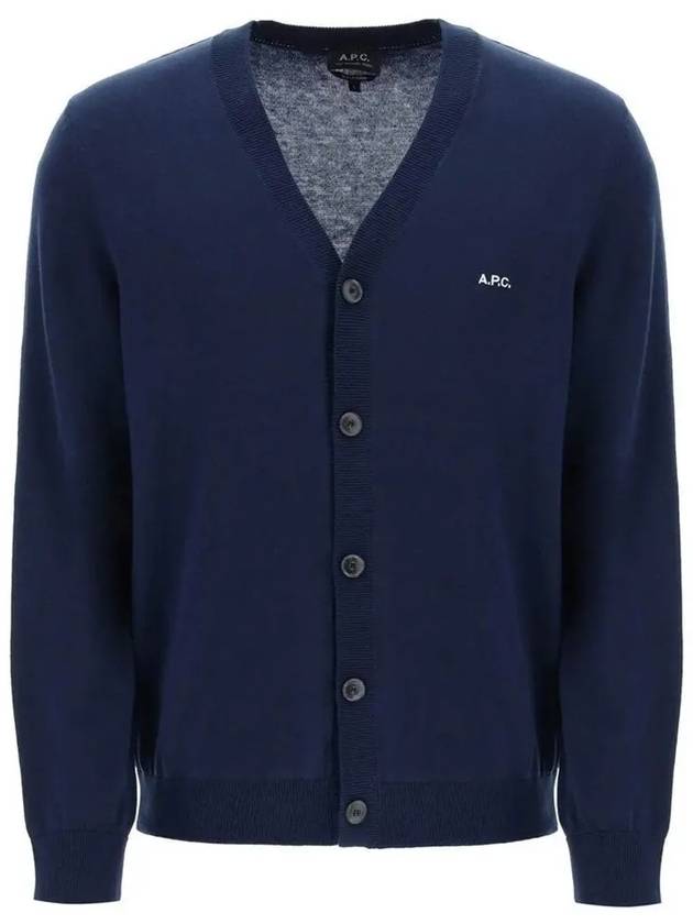 Cotton Curtis Cardigan Navy - A.P.C. - BALAAN 2