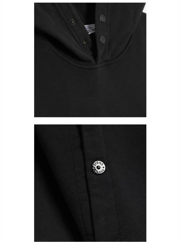 Garment Dyed Hoodie Black - STONE ISLAND - BALAAN 6