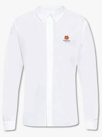 Boke Flower Chest Long Sleeved Shirt White - KENZO - BALAAN 2