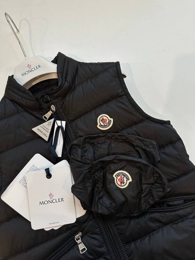 Kids GUI Lightweight Padded Vest Black Boys 12A - MONCLER - BALAAN 9