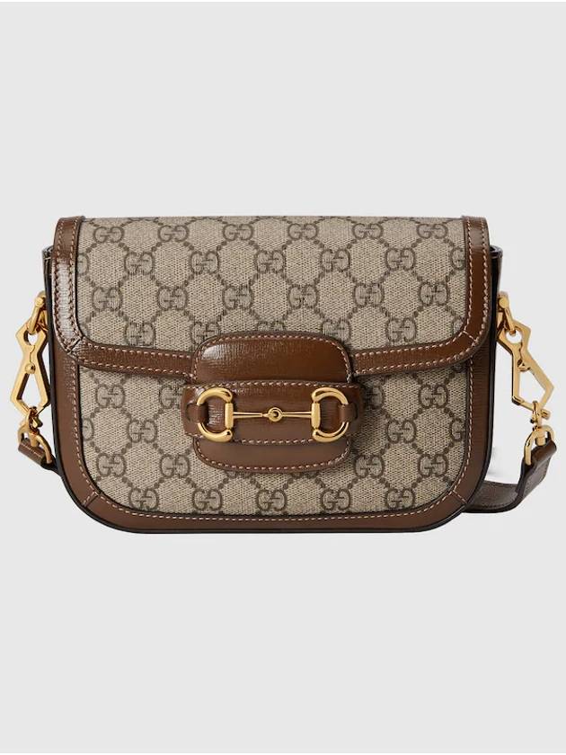 Horsebit 1955 GG Supreme Canvas Mini Bag Beige Ebony - GUCCI - BALAAN 8