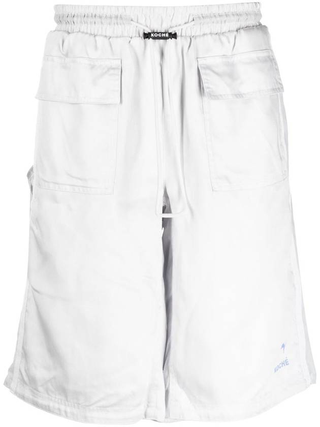 Logo Patch Drawstring Shorts Grey - PUMA - BALAAN 2