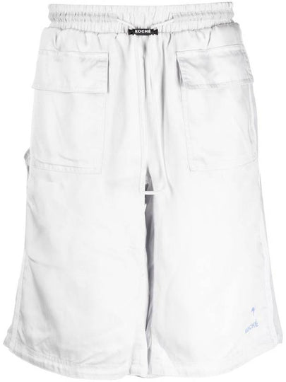 Logo Patch Drawstring Shorts Grey - PUMA - BALAAN 2