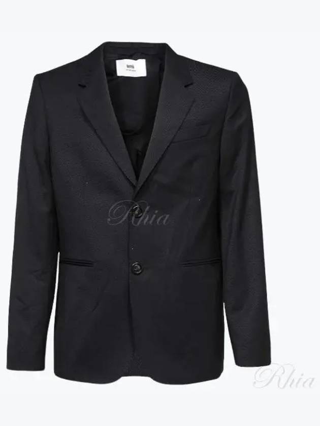 Two Button Blazer Jacket Black - AMI - BALAAN 2