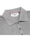 Lightweight Cotton Short Sleeve Polo Shirt Grey - THOM BROWNE - BALAAN 6