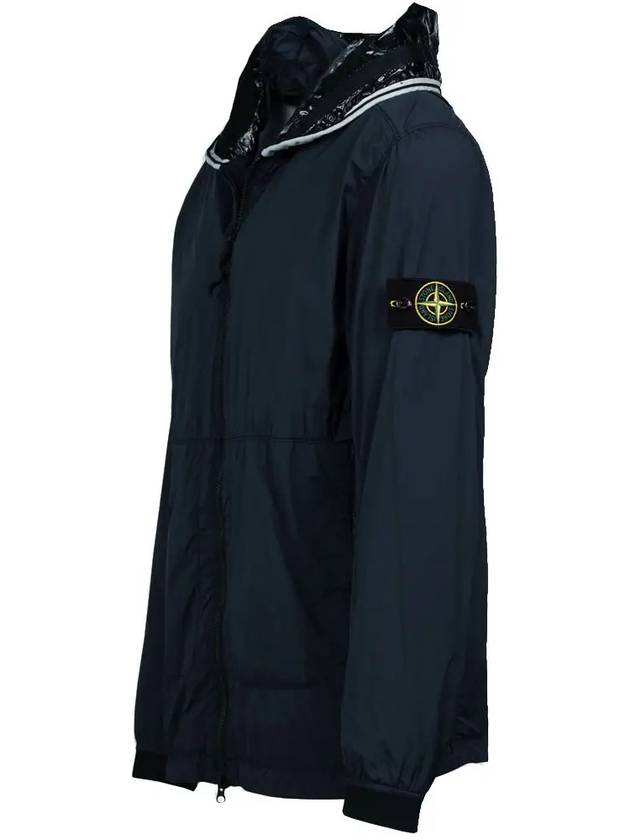 Wappen Patch Skin Touch Nylon Hooded Jacket Navy - STONE ISLAND - BALAAN 5