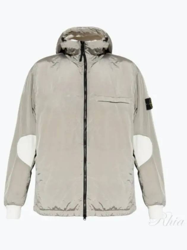 PrimaLoft-TC Nylon Zip Up Hoodie Stucco - STONE ISLAND - BALAAN 2