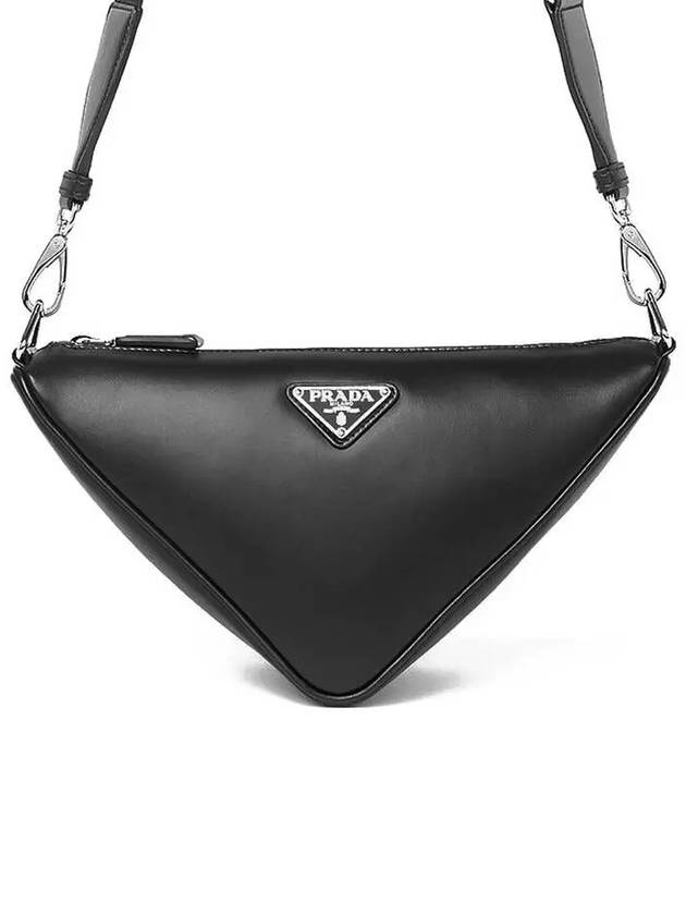 Triangle Logo Cross Bag Black - PRADA - BALAAN 2