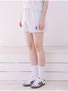 Woman Hank Logo Shorts White Melange Gray - MACASITE - BALAAN 3