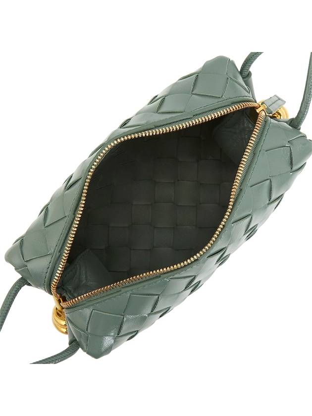 Intrecciato Loop Camera Mini Shoulder Bag Aloe - BOTTEGA VENETA - BALAAN 6