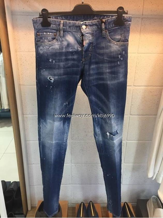 Paint Spot Slim Jeans Blue - DSQUARED2 - BALAAN 3