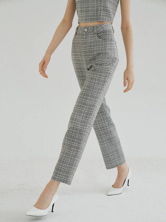 TWEED STRAIGHT PANTS - MULLION - BALAAN 2