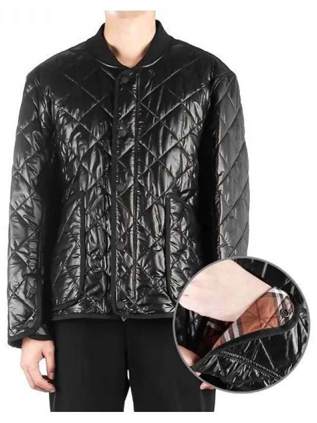 Diamond Quilted Boomer Padding Black - BURBERRY - BALAAN 2