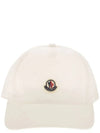 Logo Patch Ball Cap White - MONCLER - BALAAN 2