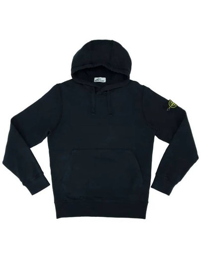 Wappen Patch Cotton Fleece Hoodie Black - STONE ISLAND - BALAAN 2