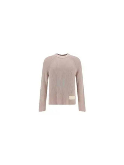 Logo Patch Basic Knit Top Powder Pink - AMI - BALAAN 2